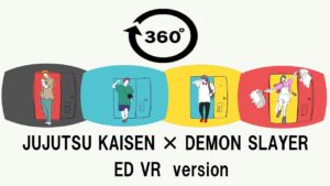 【360°VR】版『呪術廻戦』EDを『鬼滅の刃』かまぼこ隊が踊ってみた。【手描き】JUJUTSU KAISEN ED