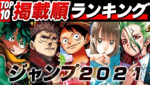 【2021】ジャンプ人気ランキングTOP10!!【僕のヒーローアカデミア/ドクターストーン/呪術廻戦/ワンピース/ONE PIECE】※ネタバレ注意