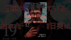 【プチ考察】解禁された19巻表紙、その隠された意味に気付きましたか?【呪術廻戦】#Shorts