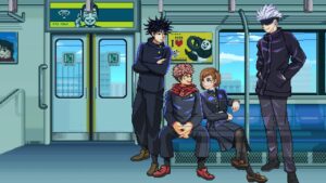 【呪術廻戦】ドットアニメーション「廻送電車」【作業用BGM】