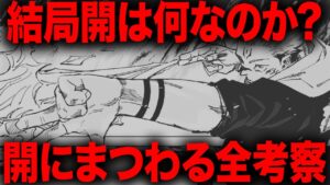 虎杖に奪われた!?宿儺の双子の術式!?結局、開は何なのか・・・【呪術廻戦】【最新256話解説】【ネタバレ】【考察】